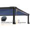 Show in main carousel: Veehoo Chew-Proof Black Metal Frame Elevated Dog Bed, Blue, Large slide 8 of 10