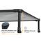 Show in main carousel: Veehoo Chew-Proof Black Metal Frame Elevated Dog Bed, Sky Grey, Large slide 8 of 10