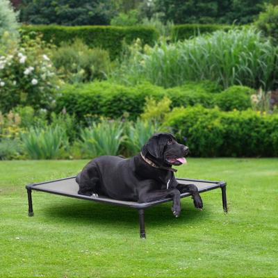 Show full view: Veehoo Chew-Proof Rustless Aluminum Frame Elevated Dog Bed, Beige, Large slide 10 of 12