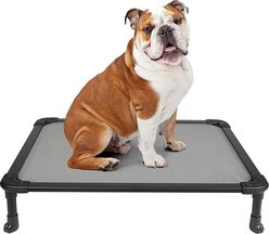 Veehoo Chew-Proof Rustless Aluminum Frame Elevated Dog Bed, Beige, Medium