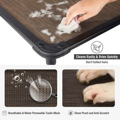 Veehoo Chew-Proof Rustless Aluminum Frame Elevated Dog Bed, Brown, Medium slide 2 of 9