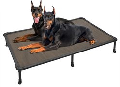 Veehoo Chew-Proof Rustless Aluminum Frame Elevated Dog Bed, Brown, XX-Large
