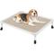 Show in main carousel: Veehoo Chew-Proof Silver Aluminum Frame Elevated Dog Bed, Beige Coffee, Medium slide 1 of 12