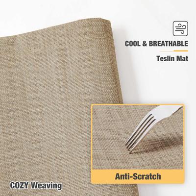 Show full view: Veehoo Chew-Proof Silver Aluminum Frame Elevated Dog Bed, Beige Coffee, Medium slide 6 of 12