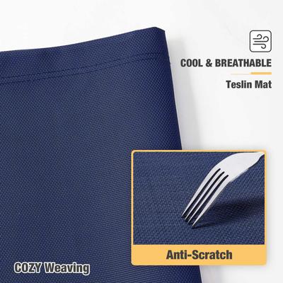 Show full view: Veehoo Chew-Proof Silver Aluminum Frame Elevated Dog Bed, Blue, Large slide 6 of 12