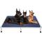 Show in main carousel: Veehoo Chew-Proof Silver Aluminum Frame Elevated Dog Bed, Blue, XX-Large slide 1 of 12