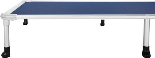 Show full view: Veehoo Chew-Proof Silver Aluminum Frame Elevated Dog Bed, Blue, XX-Large slide 3 of 12