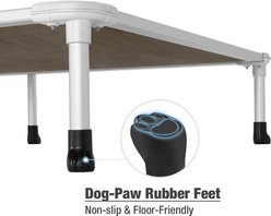 Veehoo Chew-Proof Silver Aluminum Frame Elevated Dog Bed, Brown, XX-Large slide 2 of 9