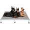 Show in main carousel: Veehoo Chew-Proof Silver Aluminum Frame Elevated Dog Bed, Sky Grey, XX-Large slide 1 of 12