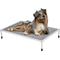 Show in main carousel: Veehoo Chew-Proof Silver Metal Frame Elevated Dog Bed, Black Silver, Medium slide 1 of 10