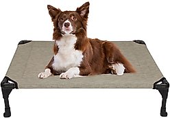 Veehoo Cooling Elevated Dog Bed, Beige Coffee, Medium