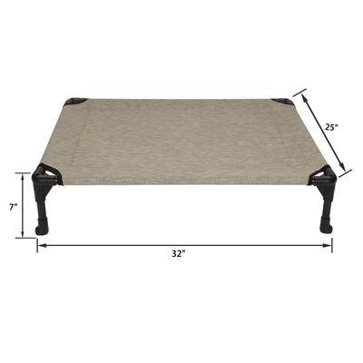 Show full view: Veehoo Cooling Elevated Dog Bed, Beige Coffee, Medium slide 2 of 8