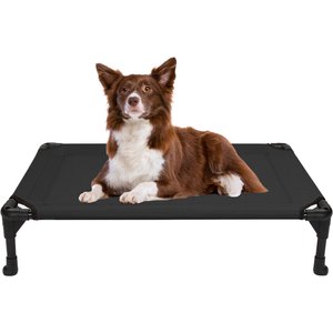 Veehoo Cooling Elevated Dog Bed, Black, Medium