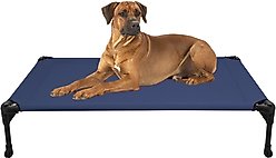 Veehoo Cooling Elevated Dog Bed, Blue, Large