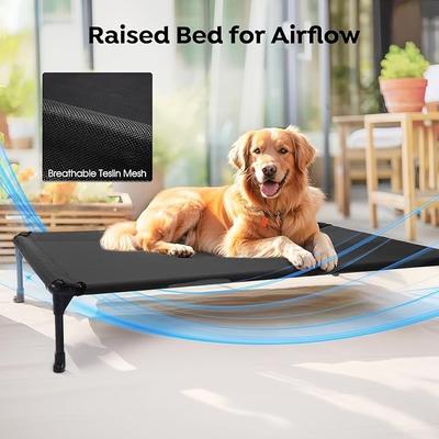 Show full view: Veehoo Cooling Elevated Dog Bed, Blue, Large slide 6 of 8