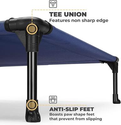 Show full view: Veehoo Cooling Elevated Dog Bed, Blue, Large slide 4 of 8