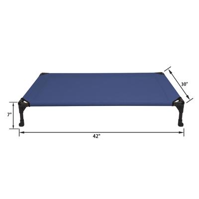 Show full view: Veehoo Cooling Elevated Dog Bed, Blue, Large slide 2 of 8