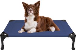 Veehoo Cooling Elevated Dog Bed, Blue, Medium