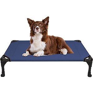 Veehoo Cooling Elevated Dog Bed, Blue, Medium