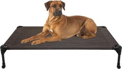 Veehoo Cooling Elevated Dog Bed, Brown, Large