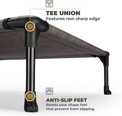 Show full view: Veehoo Cooling Elevated Dog Bed, Brown, Medium slide 4 of 8