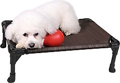 Veehoo Cooling Elevated Dog Bed, Brown, Small