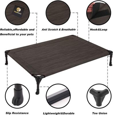 Show full view: Veehoo Cooling Elevated Dog Bed, Brown, Small slide 3 of 8