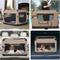 Show in main carousel: Veehoo Folding 3-Door Soft-Sided Dog Crate, Beige Coffee, Large slide 7 of 10