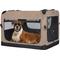 Show in main carousel: Veehoo Folding 3-Door Soft-Sided Dog Crate, Beige Coffee, Large slide 2 of 10