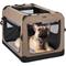 Show in main carousel: Veehoo Folding 3-Door Soft-Sided Dog Crate, Beige Coffee, Medium slide 1 of 11