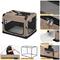 Show in main carousel: Veehoo Folding 3-Door Soft-Sided Dog Crate, Beige Coffee, Medium slide 6 of 11