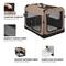 Show in main carousel: Veehoo Folding 3-Door Soft-Sided Dog Crate, Beige Coffee, Medium slide 5 of 11