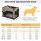 Show in main carousel: Veehoo Folding 3-Door Soft-Sided Dog Crate, Beige Coffee, Medium slide 4 of 11