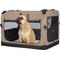 Show in main carousel: Veehoo Folding 3-Door Soft-Sided Dog Crate, Beige Coffee, Medium slide 3 of 11