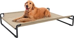 Veehoo Original Cooling Elevated Dog Bed, Beige Coffee, Large