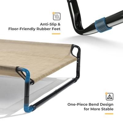 Show full view: Veehoo Original Cooling Elevated Dog Bed, Beige Coffee, Large slide 4 of 8