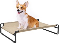 Veehoo Original Cooling Elevated Dog Bed, Beige Coffee, Medium