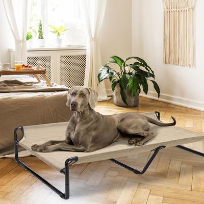 Show full view: Veehoo Original Cooling Elevated Dog Bed, Beige Coffee, XX-Large slide 5 of 7