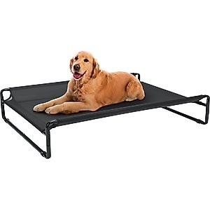 Veehoo Original Cooling Elevated Dog Bed, Black, Large