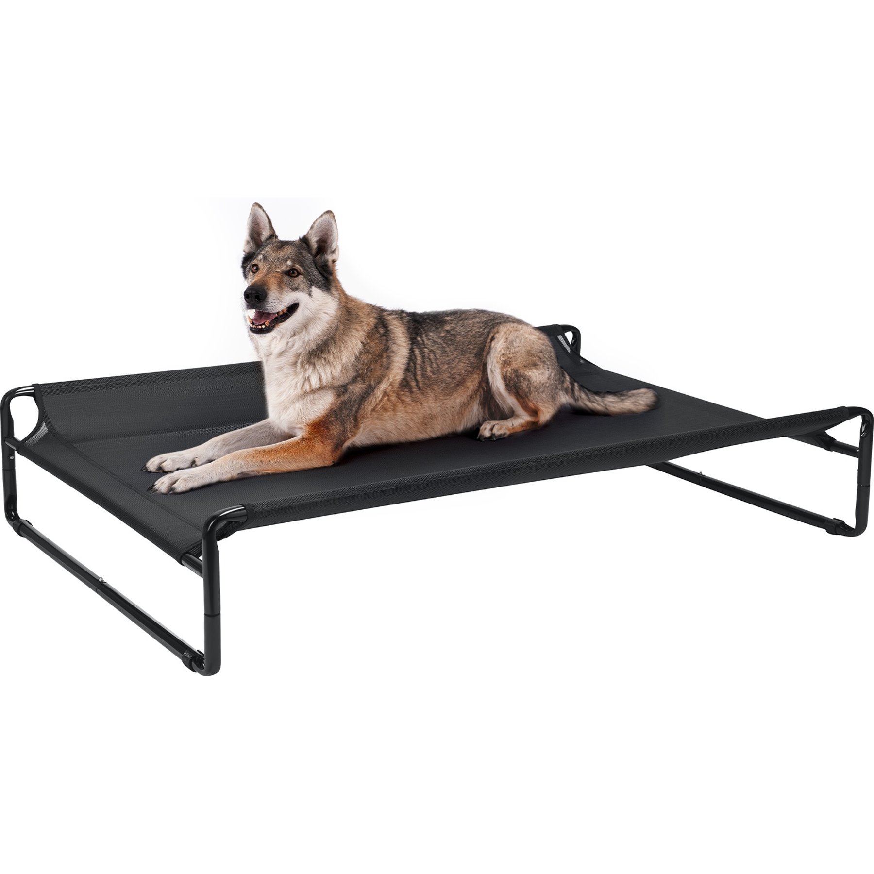 Veehoo Original Cooling Elevated Dog Bed, Black, X-Large