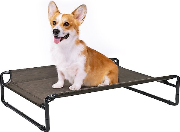 Show full view: Veehoo Original Cooling Elevated Dog Bed, Brown, Medium slide 1 of 8