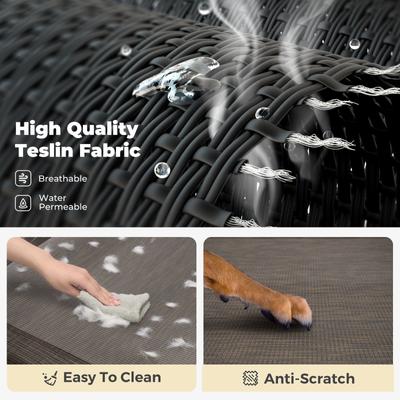 Show full view: Veehoo Original Cooling Elevated Dog Bed, Brown, X-Large slide 6 of 9