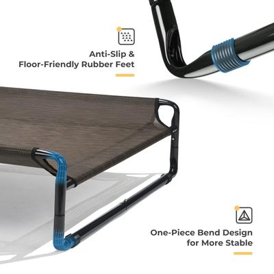 Show full view: Veehoo Original Cooling Elevated Dog Bed, Brown, X-Large slide 4 of 9