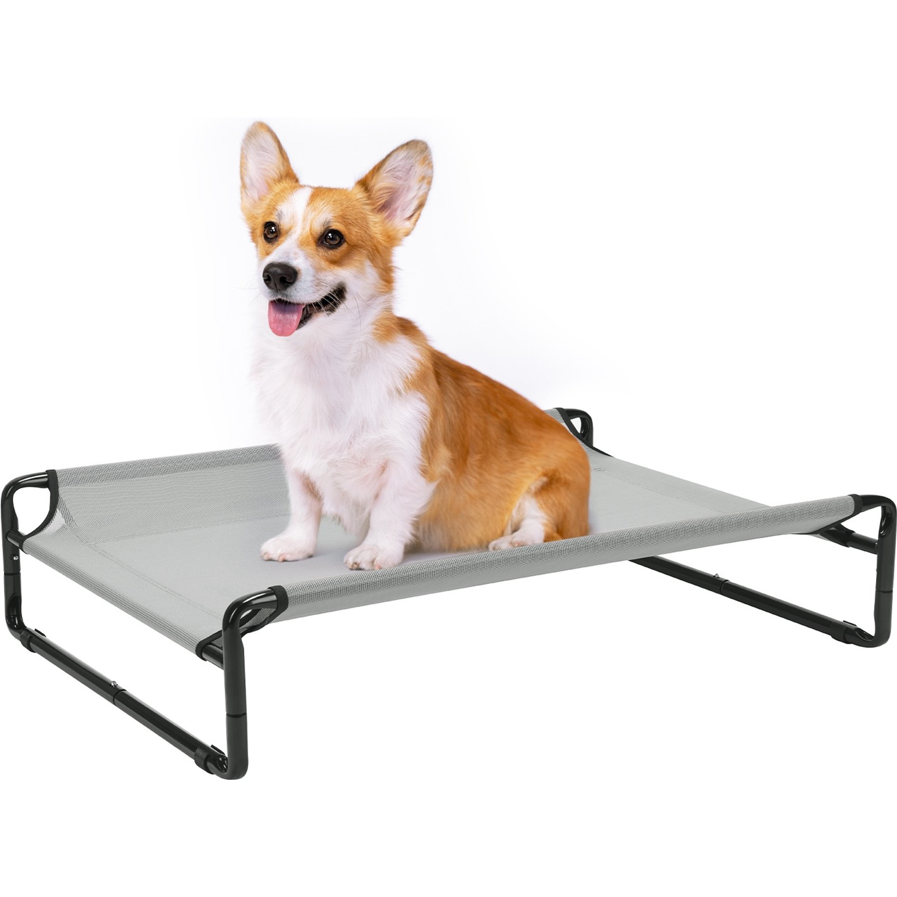 Veehoo Original Cooling Elevated Dog Bed, Sky Grey, Medium