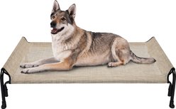 Veehoo Outdoor Elevated Dog Bed, Beige Coffee, Large slide 1 of 9