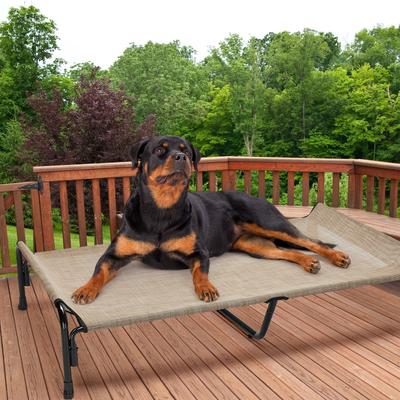 Show full view: Veehoo Outdoor Elevated Dog Bed, Beige Coffee, XX-Large slide 9 of 11
