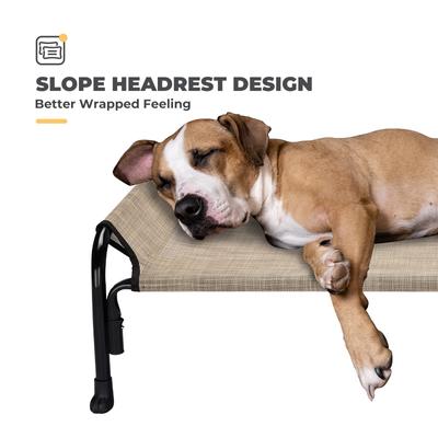 Show full view: Veehoo Outdoor Elevated Dog Bed, Beige Coffee, XX-Large slide 3 of 11