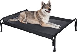 Veehoo Outdoor Elevated Dog Bed, Black, Large