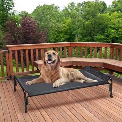 Show full view: Veehoo Outdoor Elevated Dog Bed, Black, Large slide 8 of 11