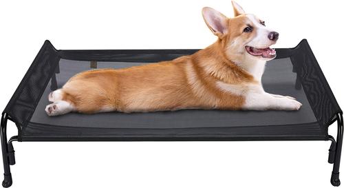 Show full view: Veehoo Outdoor Elevated Dog Bed, Black, Medium slide 2 of 11
